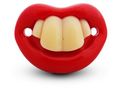 Pacifier-WHITE LABEL-Sucette et drôle tétine avec 4 dents en silicone H