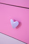 Children's drawer chest-WHITE LABEL-Commode pour enfant avec miroir coloris rose