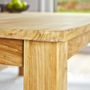 Square dining table-BOIS DESSUS BOIS DESSOUS-Table en bois de teck carrée 140 BOSTON