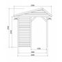 Wood garden shed-SOLID