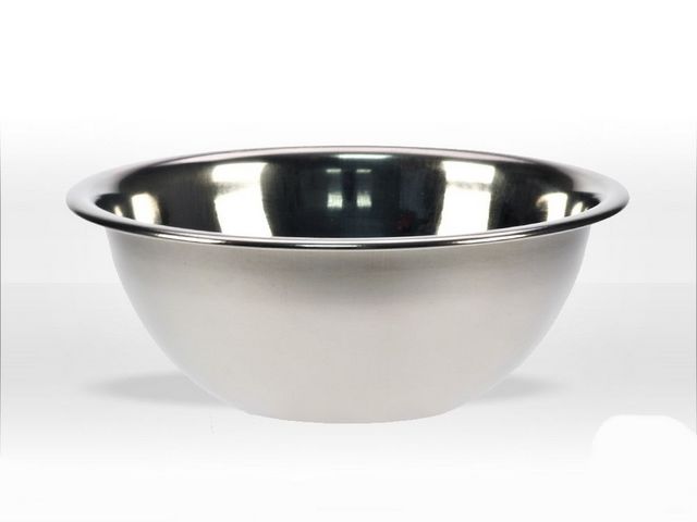 WHITE LABEL - Mixing bowl-WHITE LABEL-Coupelle bol à rebord en inox