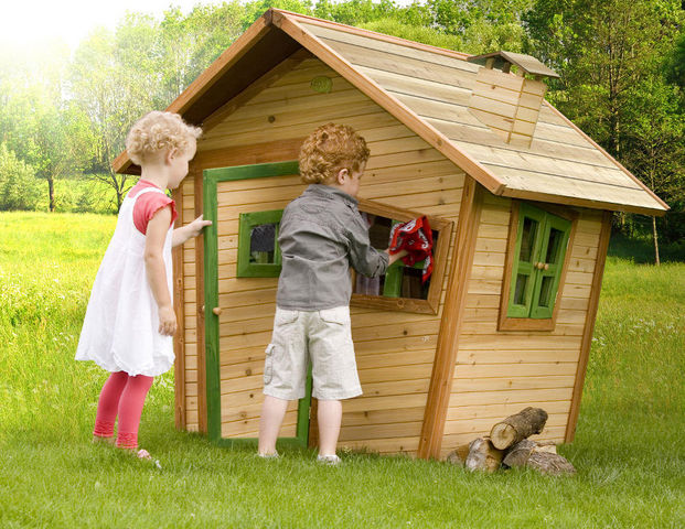 AXI - Children's garden play house-AXI-Maison pour enfant alice en cèdre 95x108x42cm