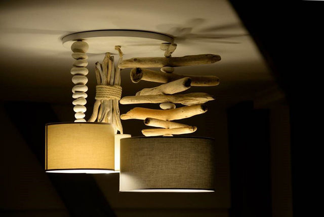 Coc'Art Créations - Hanging lamp-Coc'Art Créations-3 mâts