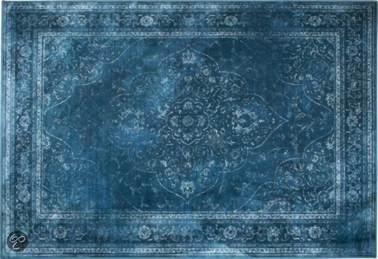 WHITE LABEL - Berber carpet-WHITE LABEL-Tapis style persan RUGGED bleu de Zuiver 200 x 300