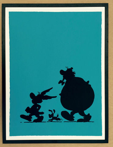 COMIC ART - Silk screen print-COMIC ART-Asterix, IdÃ?Â©fix, Obelix