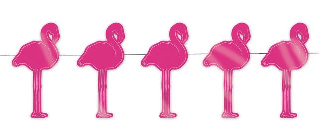 PARTY PRO - Wall decoration-PARTY PRO-Guirlande flamant rose