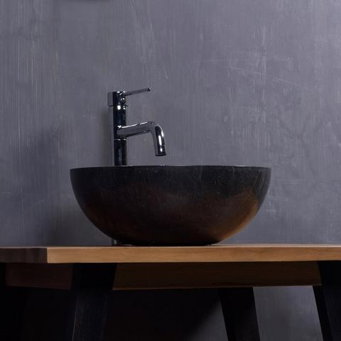 BOIS DESSUS BOIS DESSOUS - Bathroom mirror-BOIS DESSUS BOIS DESSOUS-Vasque en marbre noir