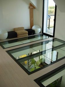 Metal Design - plancher verre quadra - Glasboden