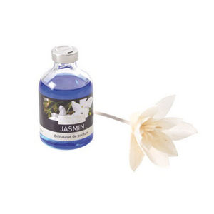 WHITE LABEL - diffuseur fleur en bois parfum jasmin envoutant - Raumparfum