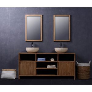 BOIS DESSUS BOIS DESSOUS - meuble de salle de bain en bois de teck 160 - Badezimmermöbel