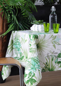 STOF - palm vert  - Rechteckige Tischdecke
