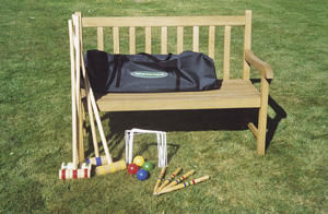 Traditional Garden Games - set de croquet enfant en bois - Spielekoffer