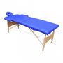 Massagetisch-WHITE LABEL-Table de massage 2 zones bleu