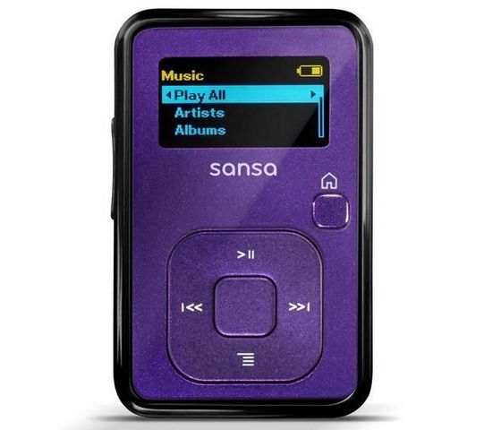 SANDISK - MP3-SANDISK-Lecteur MP3 Sansa Clip+ 4 Go - violet