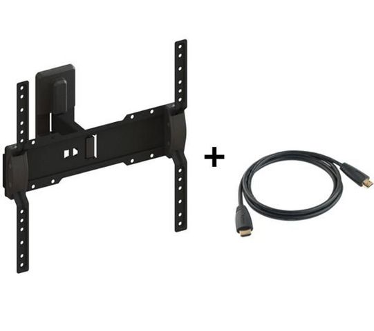 Meliconi - Bildschirmträger-Meliconi-Kit support mural n2 + cble HDMI