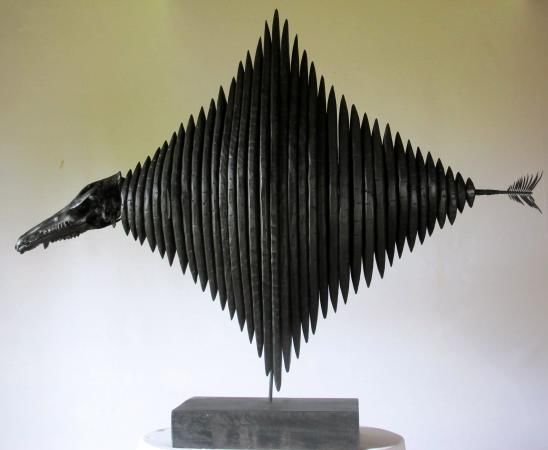 ERIC WEBER KNOCKONWOOD - Skulptur-ERIC WEBER KNOCKONWOOD