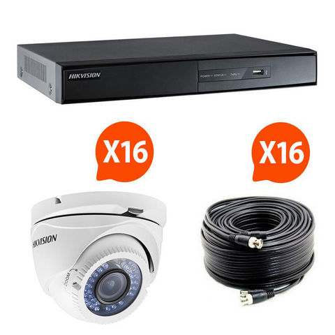 HIKVISION - Sicherheits Kamera-HIKVISION-Kit videosurveillance Turbo HD Hikvision 16 caméra