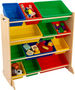 Mueble bajo para niño-KidKraft-Meuble de rangement en bois 12 bacs pour enfant