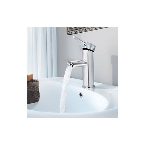 WHITE LABEL - Grifo lavamanos-WHITE LABEL-Robinet de salle de bain mitigeur lavabo