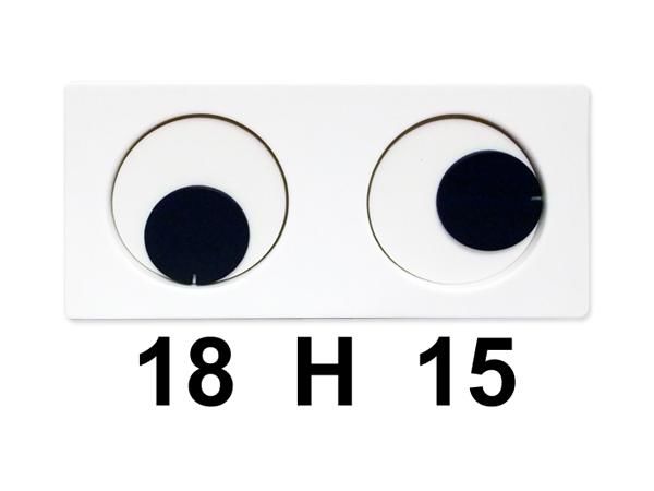 WHITE LABEL - Reloj de apoyo-WHITE LABEL-Horloge insolite yeux tournant deco maison design 