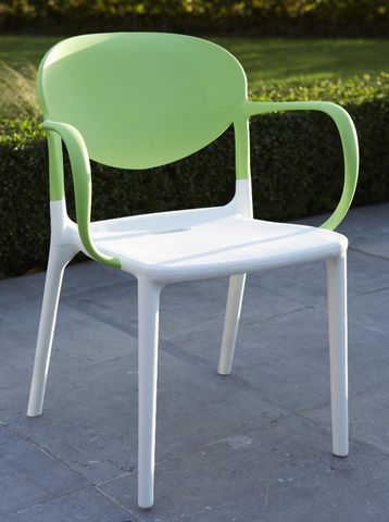 WILSA GARDEN - Comedor de exterior-WILSA GARDEN-Ensemble Green Garden 1 table + 2 fauteuils
