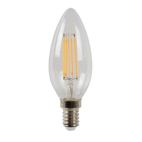 LUCIDE - Bombilla LED-LUCIDE-Ampoule LED E14 4W/35W 2700K 320lm Bougie Filament
