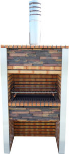 DECO GRANIT - barbecue en brique et inox - Barbecue A Carbone