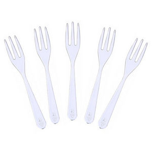 WHITE LABEL - lot de 50 fourchettes en plastique - Forchetta Da Tavola