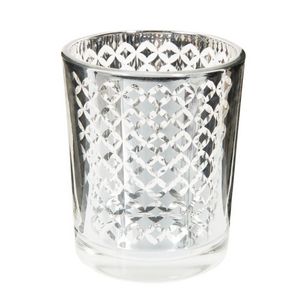 MAISONS DU MONDE - graphique silver - Bicchiere Portacandela