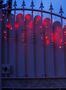 Ghirlanda luminosa-FEERIE SOLAIRE-Guirlande solaire rideau 80 leds rouges 3m80