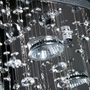 Lampadario-WHITE LABEL-Lustre plafonnier suspendu moderne cristal
