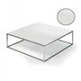 Tavolino quadrato-WHITE LABEL-Table basse carré MIMI XL blanc céruse structure c
